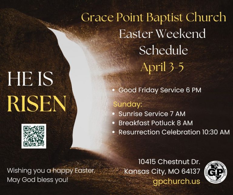 Copy of Easter Services Times