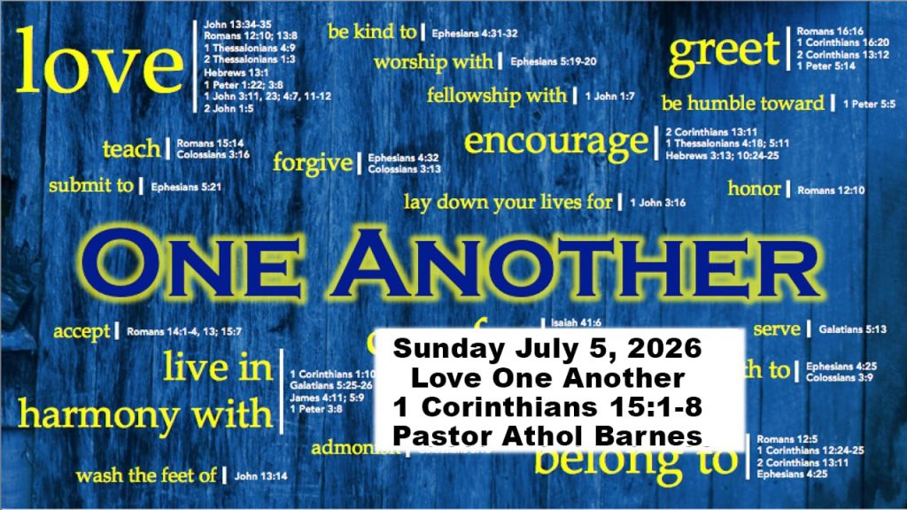 One Anothers – Part 6