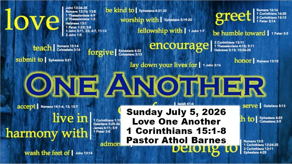 One Anothers – Part 6
