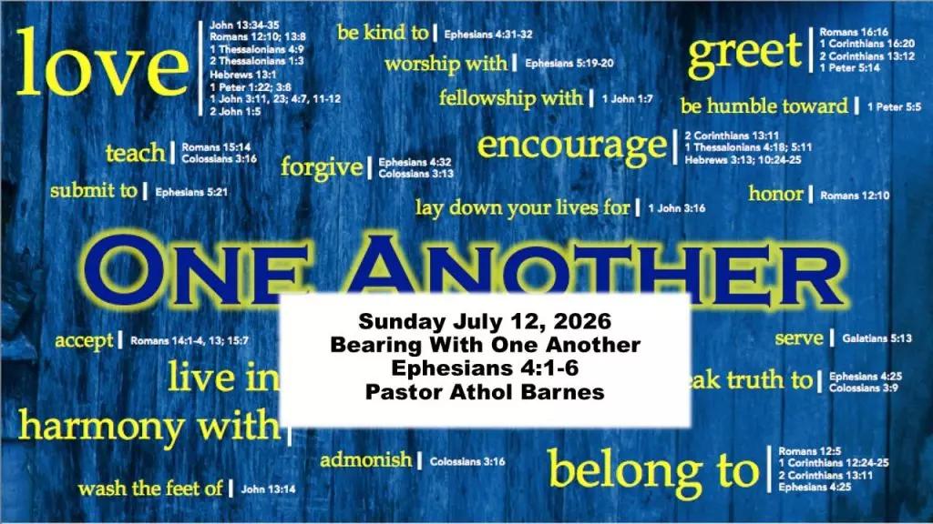 One Anothers – Part 7