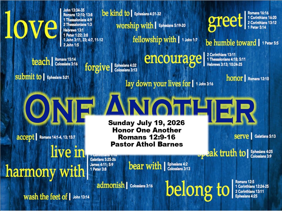 One Anothers – Part 8