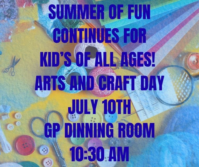 kIDS ARTS AND CRAFT DAY 2026