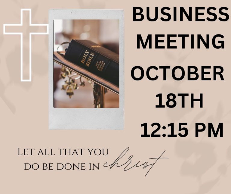 Bussiness Meeting 10182026