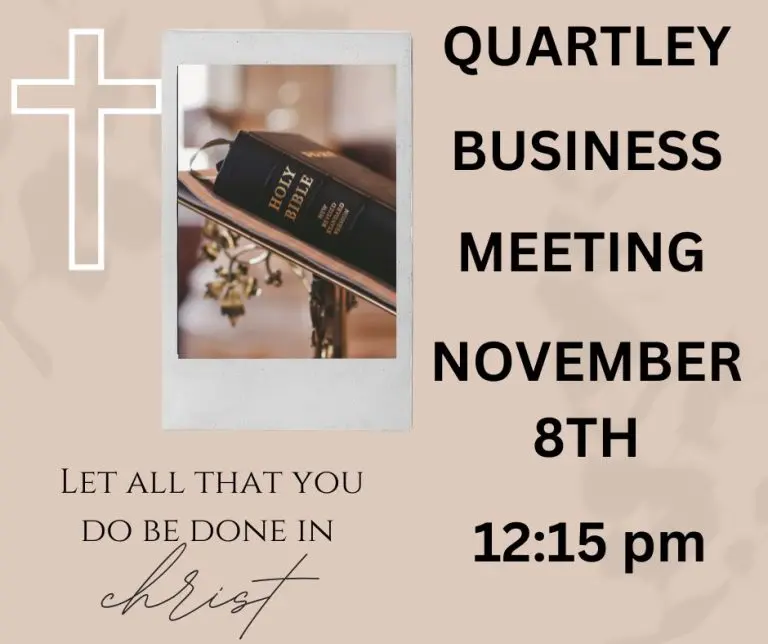 Quartley Business Meeting 110826